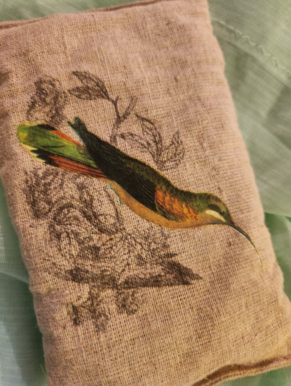 Two's Company Burlap Bird Lavender Sachet